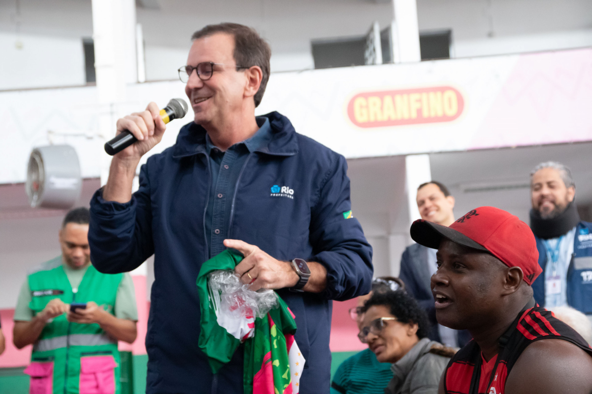 Eduardo Paes no lan&ccedil;amento de dois residenciais Minha Casa, Minha Vida na Mangueira - &Eacute;rica Martin/Ag&ecirc;ncia O Dia