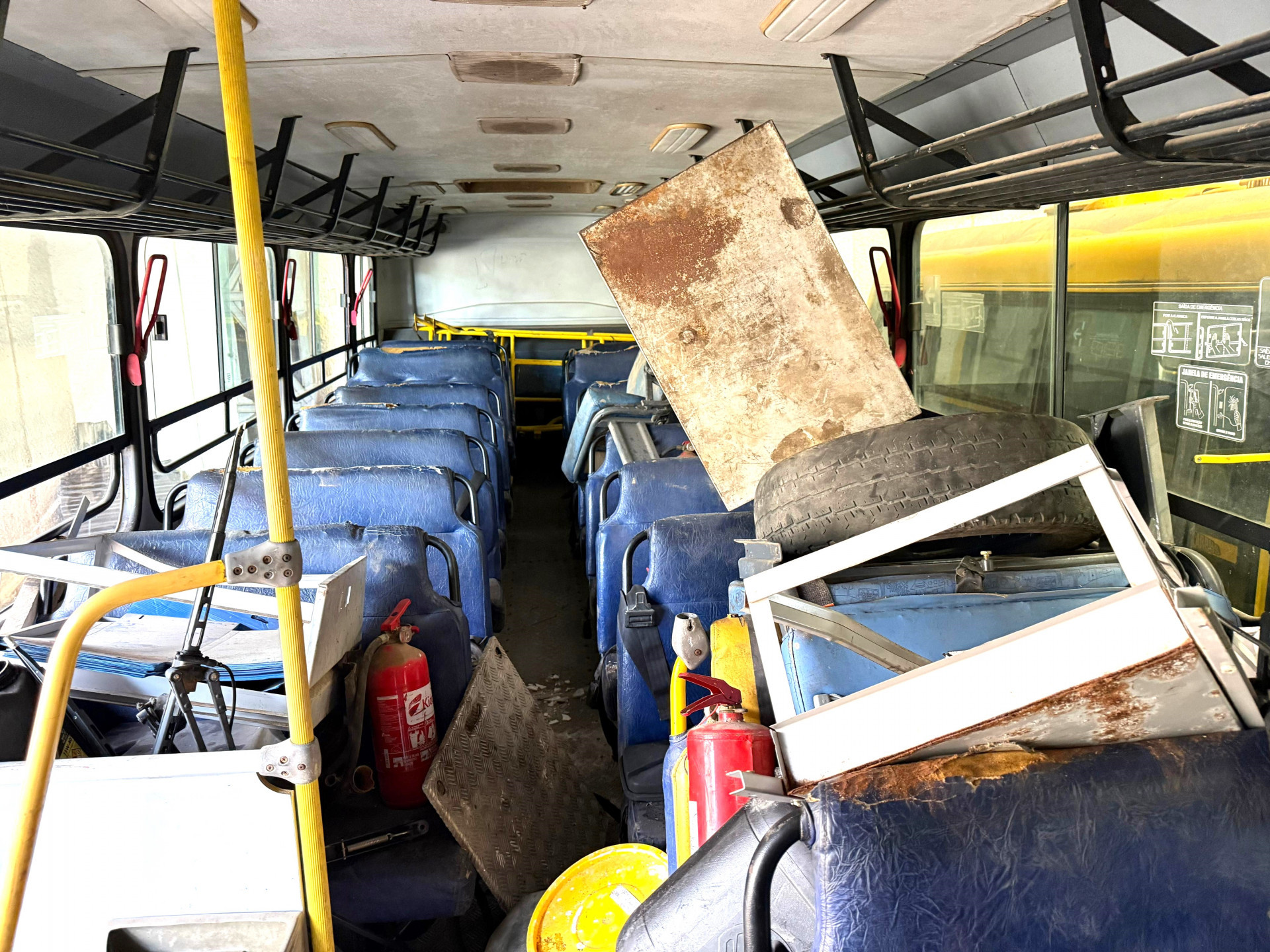 A administração passada deixou os ônibus sucateados, em condições de rodar

 - Roger Silva / PMBR