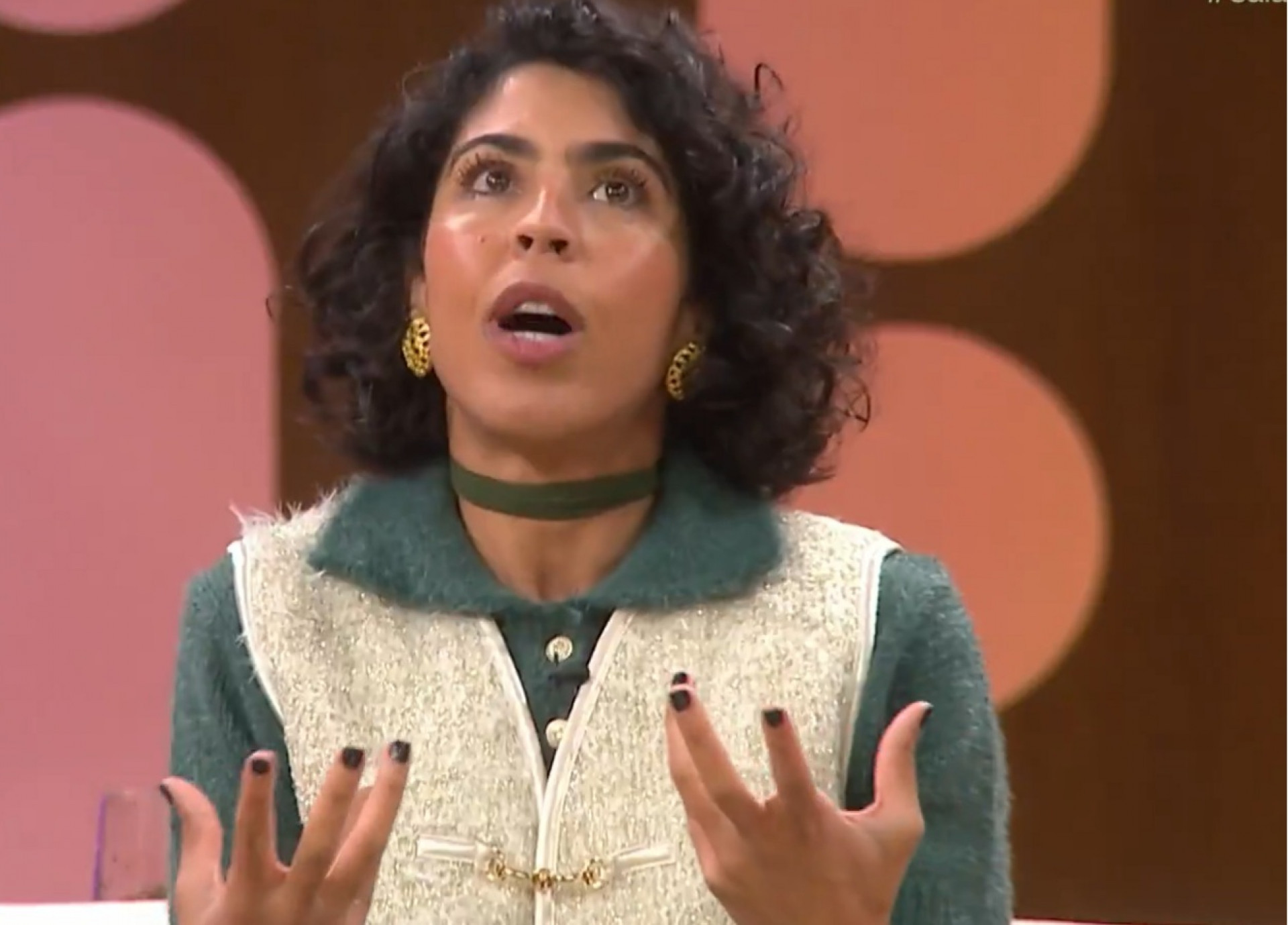 Bela Gil durante o 'Saia Justa' - Reprodução de vídeo