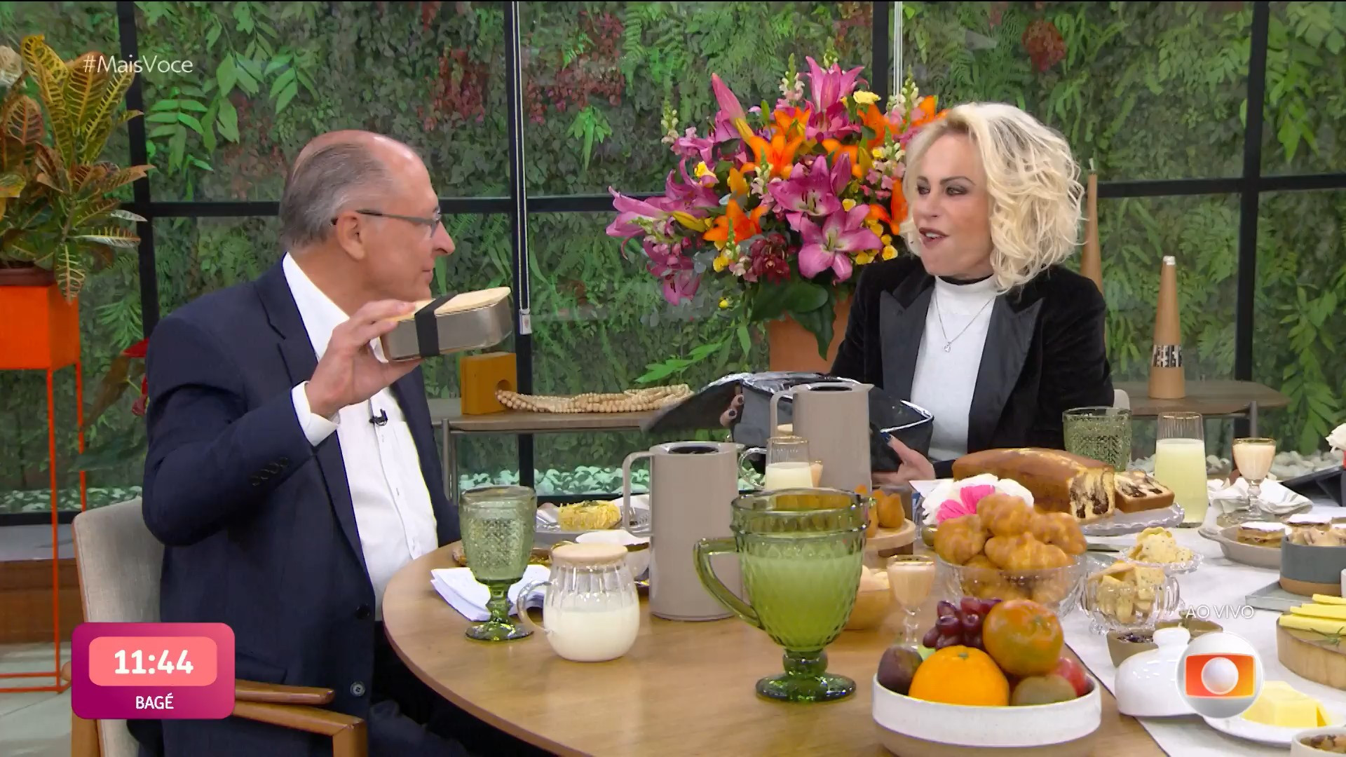 Alckmin participa do café da manhã no 'Mais Você', com Ana Maria Braga - Reprodução / Globoplay