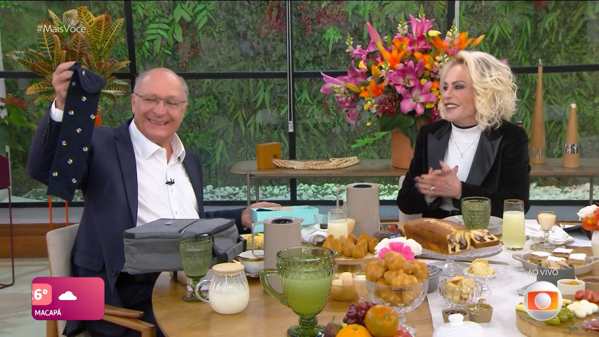 Alckmin participa do café da manhã no 'Mais Você', com Ana Maria Braga - Reprodução / Globoplay