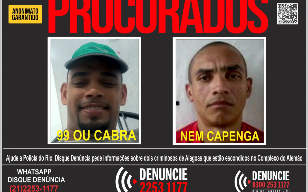 Kayo Nascimento e José Emerson da Silva são considerados foragidos