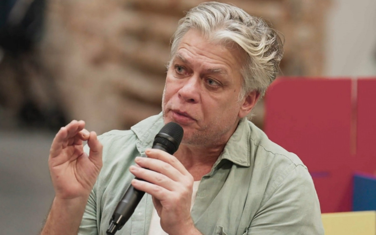 F&aacute;bio Assun&ccedil;&atilde;o durante o quadro 'Pode Perguntar'