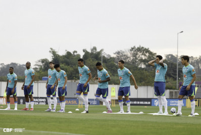 Seleção sub-20 faz primeiro treino antes dos amistosos com o Paraguai