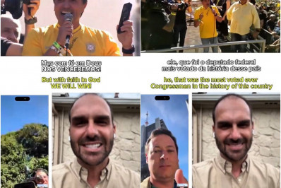 Eduardo Bolsonaro participa de atos por telefone e diz que sanções contra Moraes podem chegar à Europa