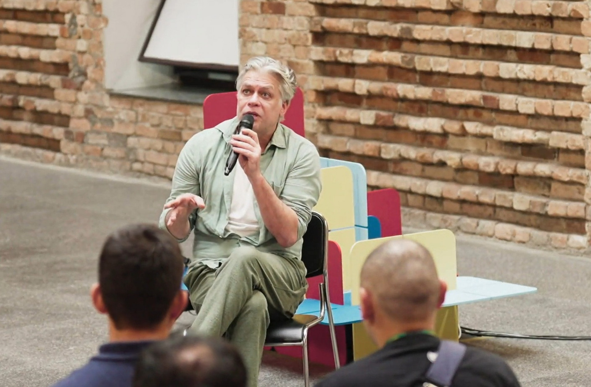 Fábio Assunção durante o quadro 'Pode Perguntar' - Reprodução de vídeo / TV Globo