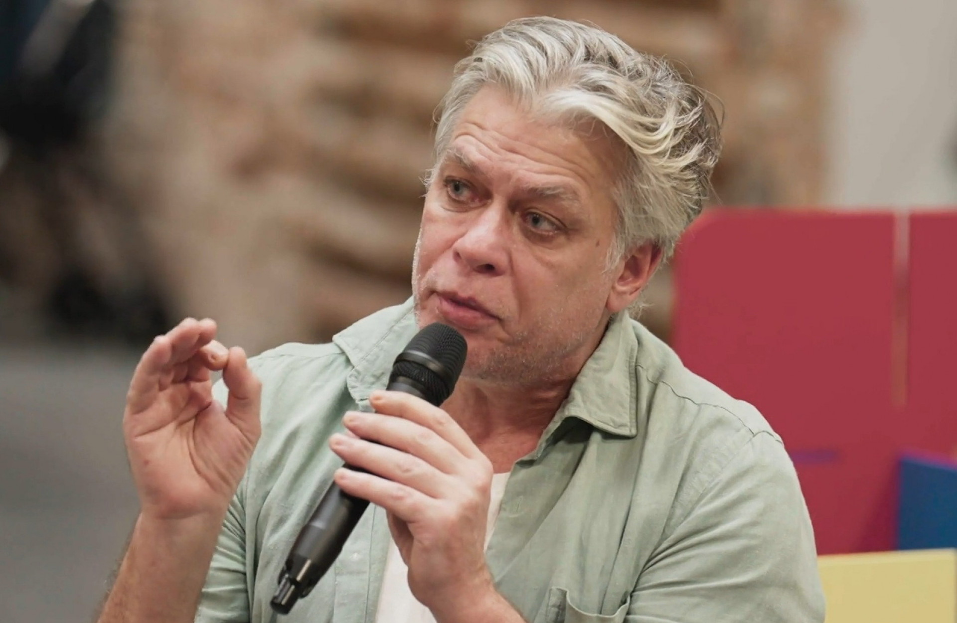 Fábio Assunção durante o quadro 'Pode Perguntar' - Reprodução de vídeo / TV Globo