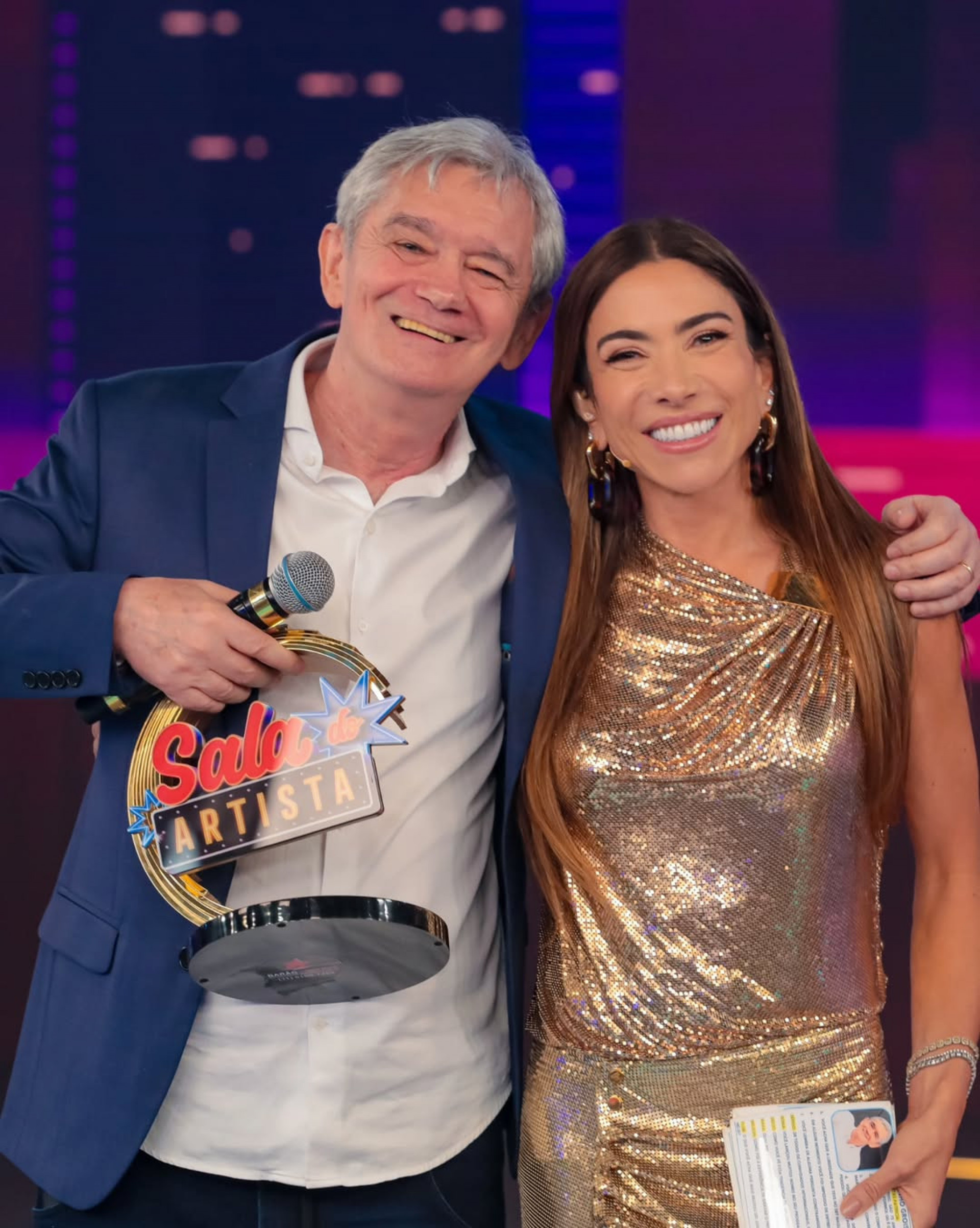 Patrícia Abravanel recebeu Serginho Groisman no 'Programa Silvio Santos' - Reprodução/Instagram