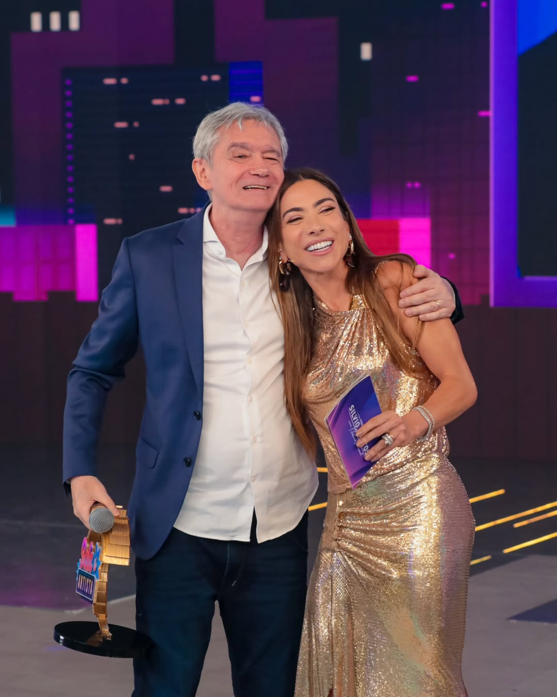 Serginho Groisman gravou no SBT com Patrícia Abravanel - Reprodução/Instagram