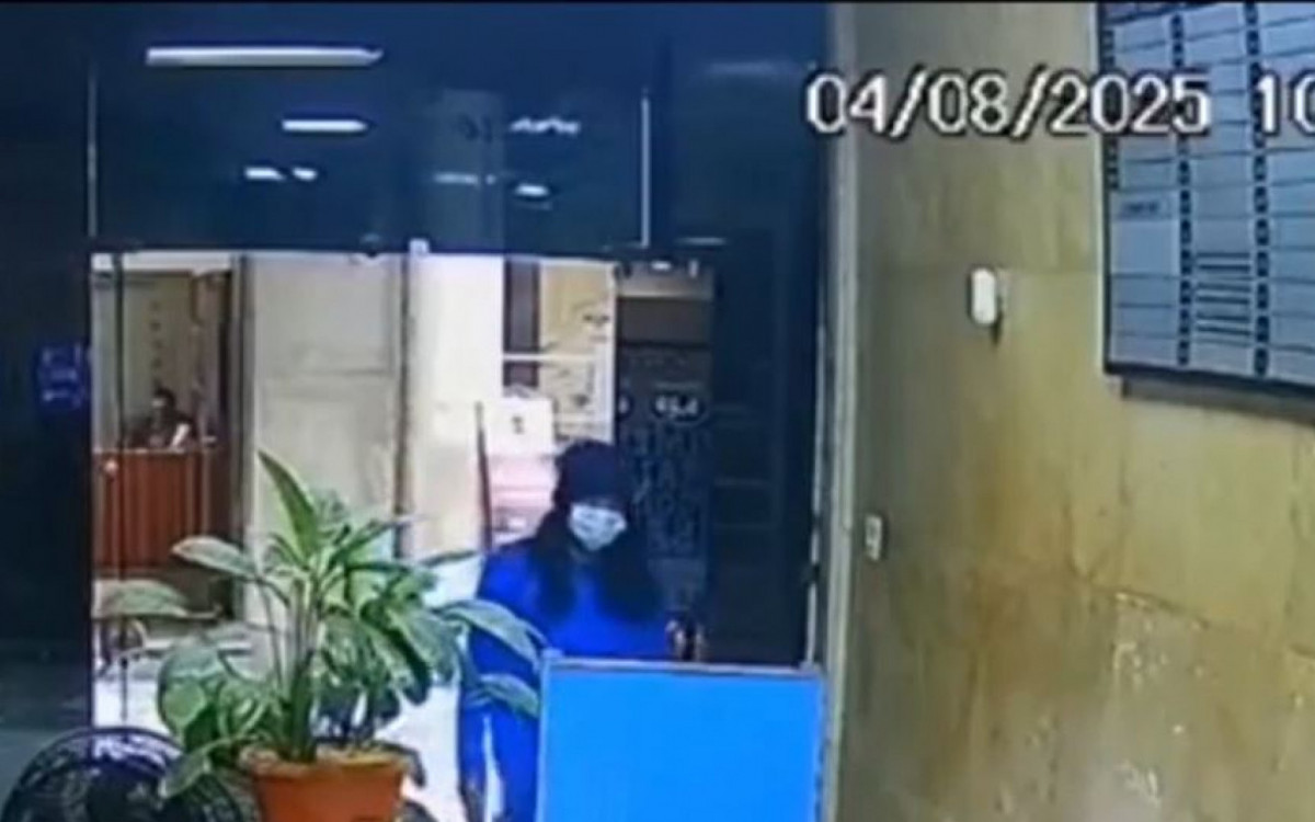 Suspeito entrou com máscara e camisa enrolada na cabeça para matar idoso - Rede Social