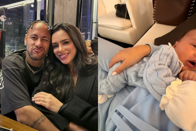 Bruna Biancardi comemora 1 mês da filha Mel com Neymar Jr: 'Nosso pacotinho'