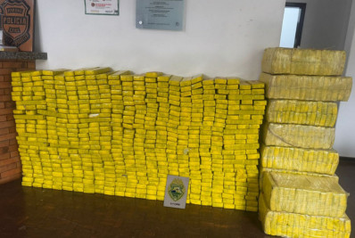 Operação da PM, PF e Receita Federal apreende 627 quilos de maconha no Paraná