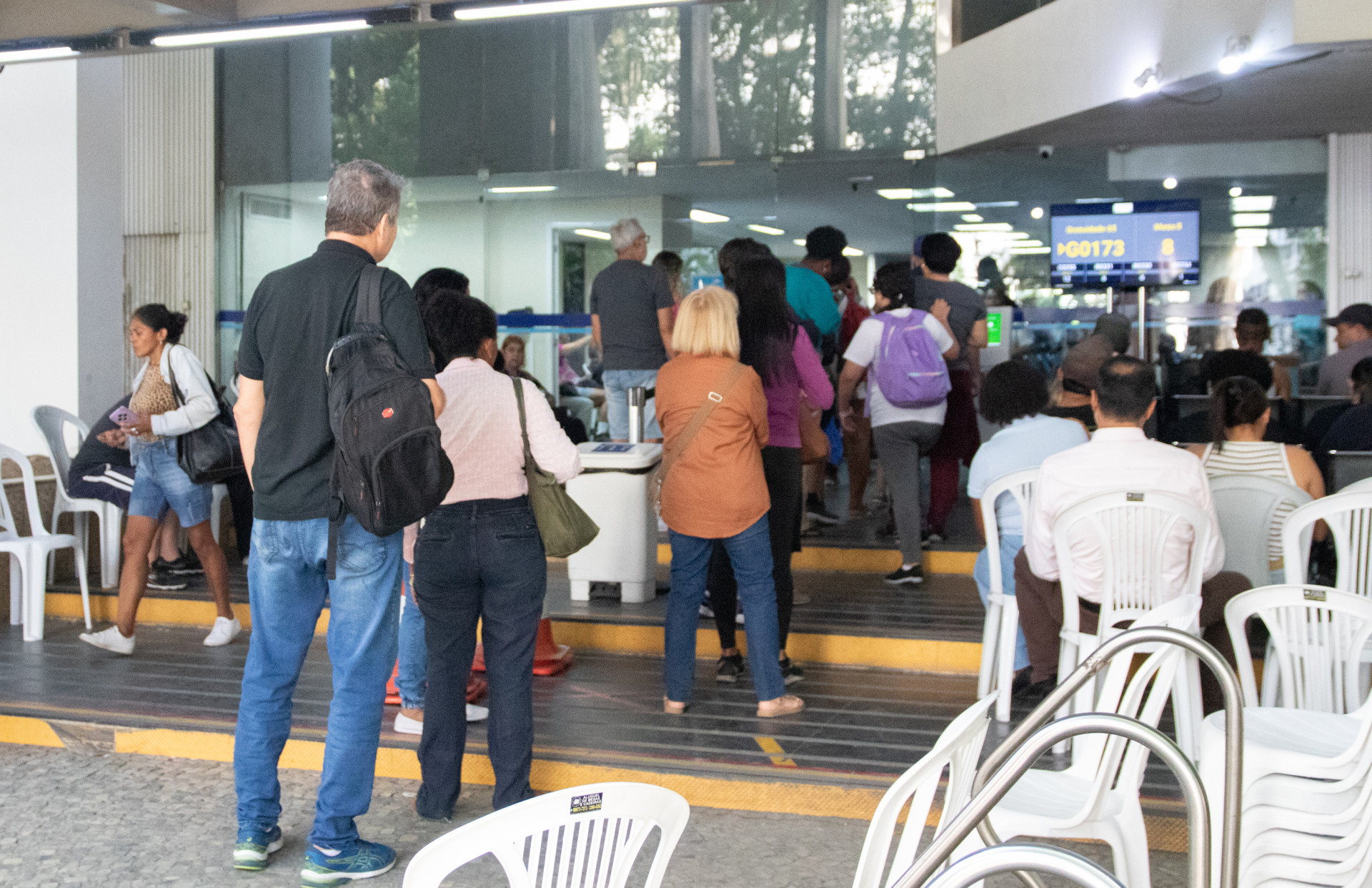 Movimentação no posto do cartão Jaé em Botafogo, Zona Sul do Rio, na tarde desta quarta-feira (6) - Érica Martin/Agência O Dia