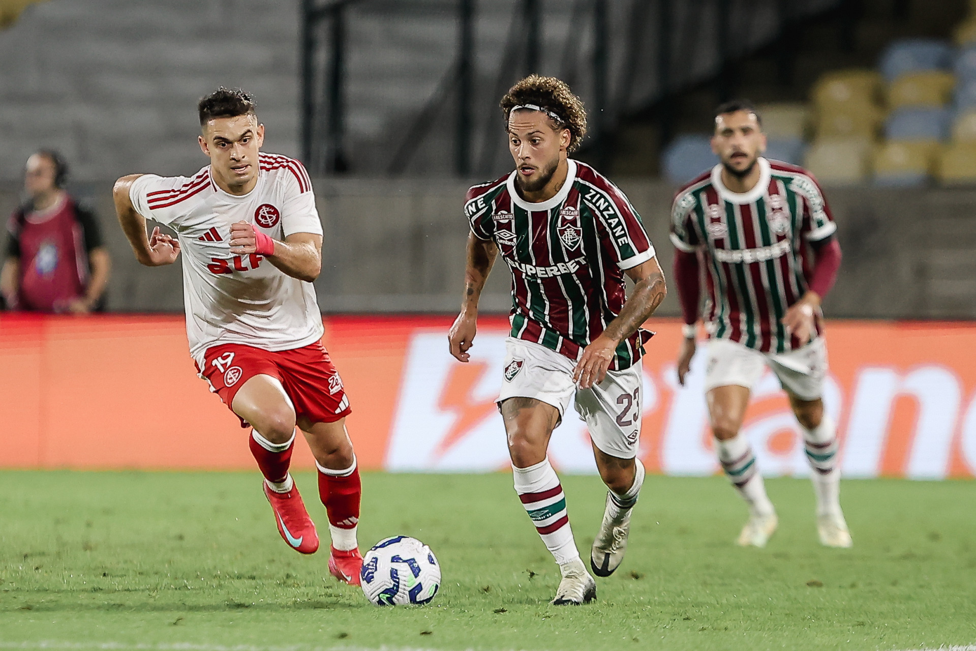 Rio de Janeiro, Brasil - 06/08/2025 - Maracanã -   
Fluminense enfrenta o Internacional esta noite no Maracanã pela partida da Volta, das oitavas de finais da Copa do Brasil 2025.

FOTO: LUCAS MERÇON / FLUMINENSE F.C.
.
IMPORTANTE: Imagem destinada a uso institucional e divulgação, seu
uso comercial está vetado incondicionalmente por seu autor e o
Fluminense Football Club.É obrigatório mencionar o nome do autor ou
usar a imagem.
.
IMPORTANT: Image intended for institutional use and distribution.
Commercial use is prohibited unconditionally by its author and
Fluminense Football Club. It is mandatory to mention the name of the
author or use the image.
.
IMPORTANTE: Imágen para uso solamente institucional y distribuición. El
uso comercial es prohibido por su autor y por el Fluminense FootballClub. 
És mandatório mencionar el nombre del autor ao usar el imágen. - Lucas Merçon/Fluminense