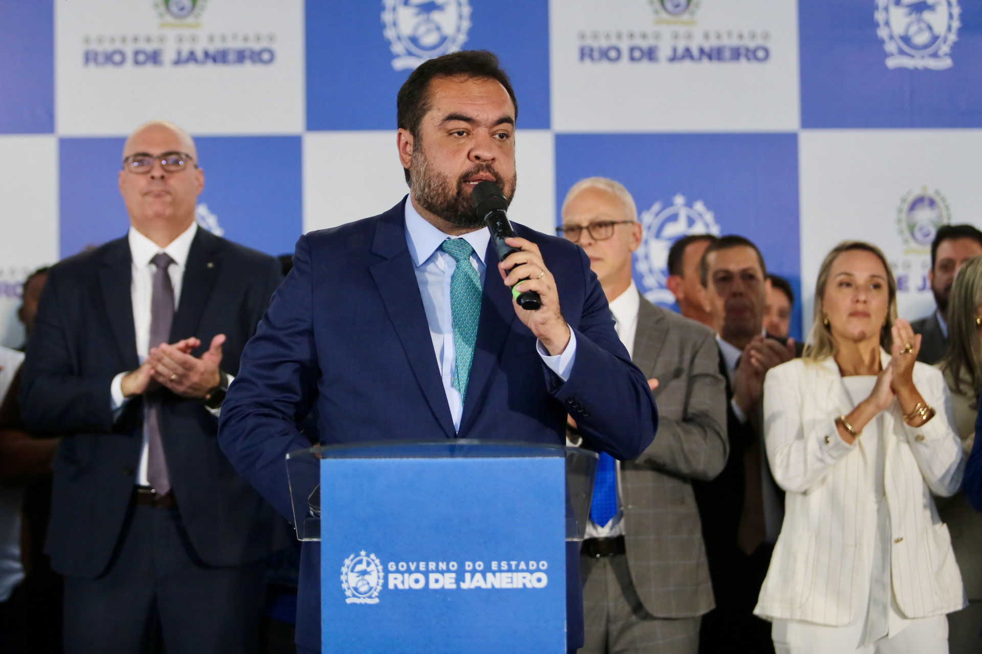 O governador Cláudio Castro participou da inauguração - Philippe Lima/Divulgação