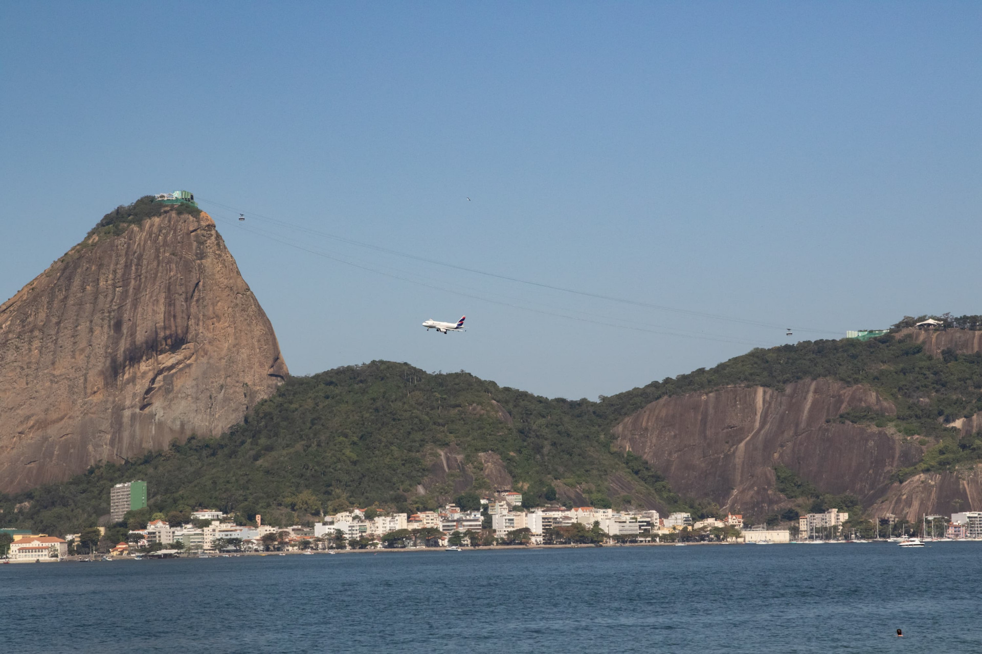 Praia do Flamengo, Zona Sul do Rio de Janeiro, na tarde desta sexta-feira (8) - Érica Martin / Agência O Dia