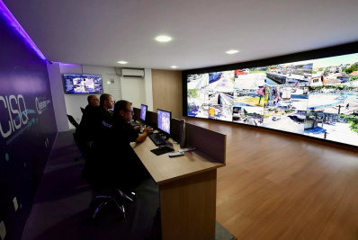 Batalhão da PM de Queimados ganha central de monitoramento de câmeras