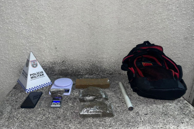 PM prende homem com 5,5 kg de maconha após agressão contra mulher no Jardim Salvador