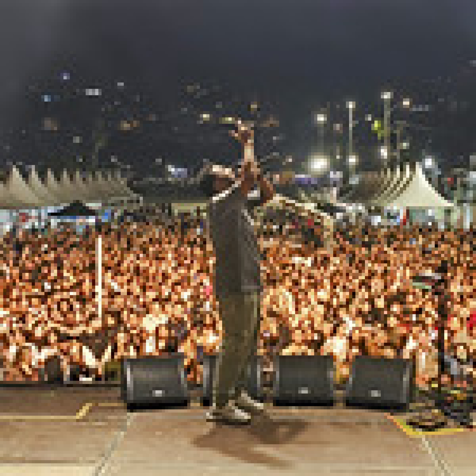 Show de ontem, na Praia do Anil