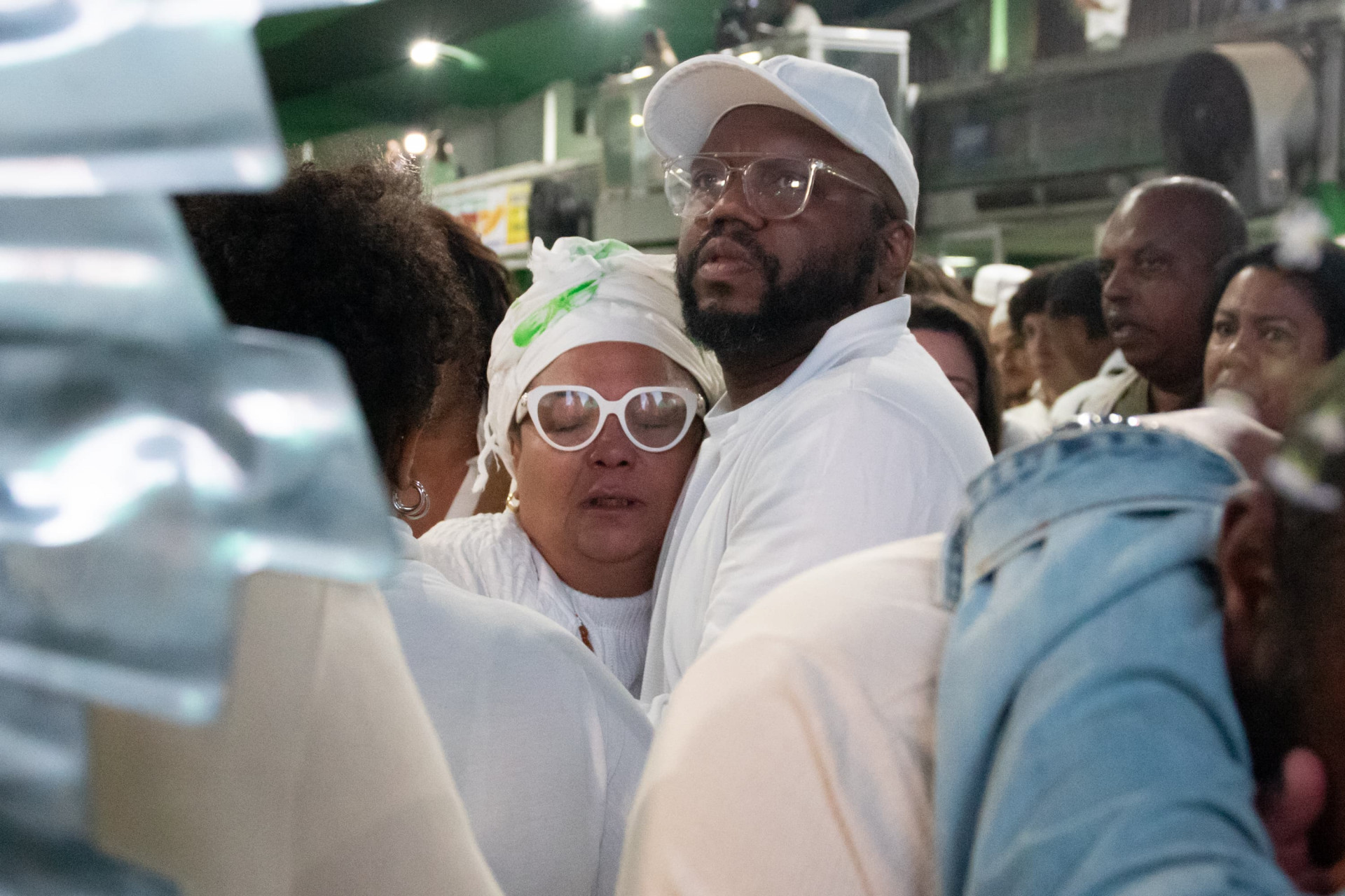 Quadra do Império Serrano, em Madureira, ficou lotada para despedida de Arlindo Cruz - Érica Martin / Agência O Dia
