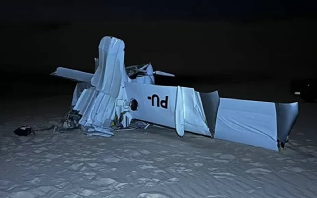 Avião caiu nos Lençóis Maranhenses neste sábado (9)