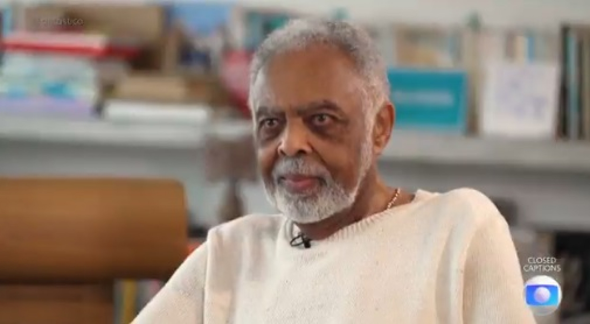 Gilberto Gil deu primeira entrevista após morte da filha, Preta  - Reprodução/TV Globo 