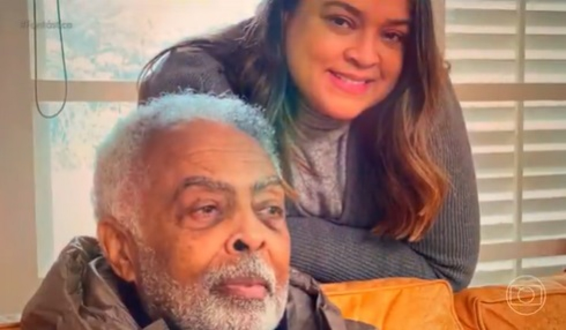 Gilberto Gil e Preta  - Reprodução/TV Globo 