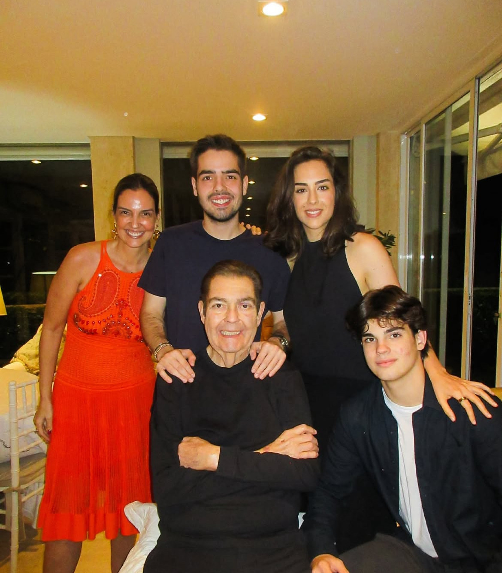 Faustão recebeu visita dos filhos no Dia dos Pais - Reprodução/Instagram