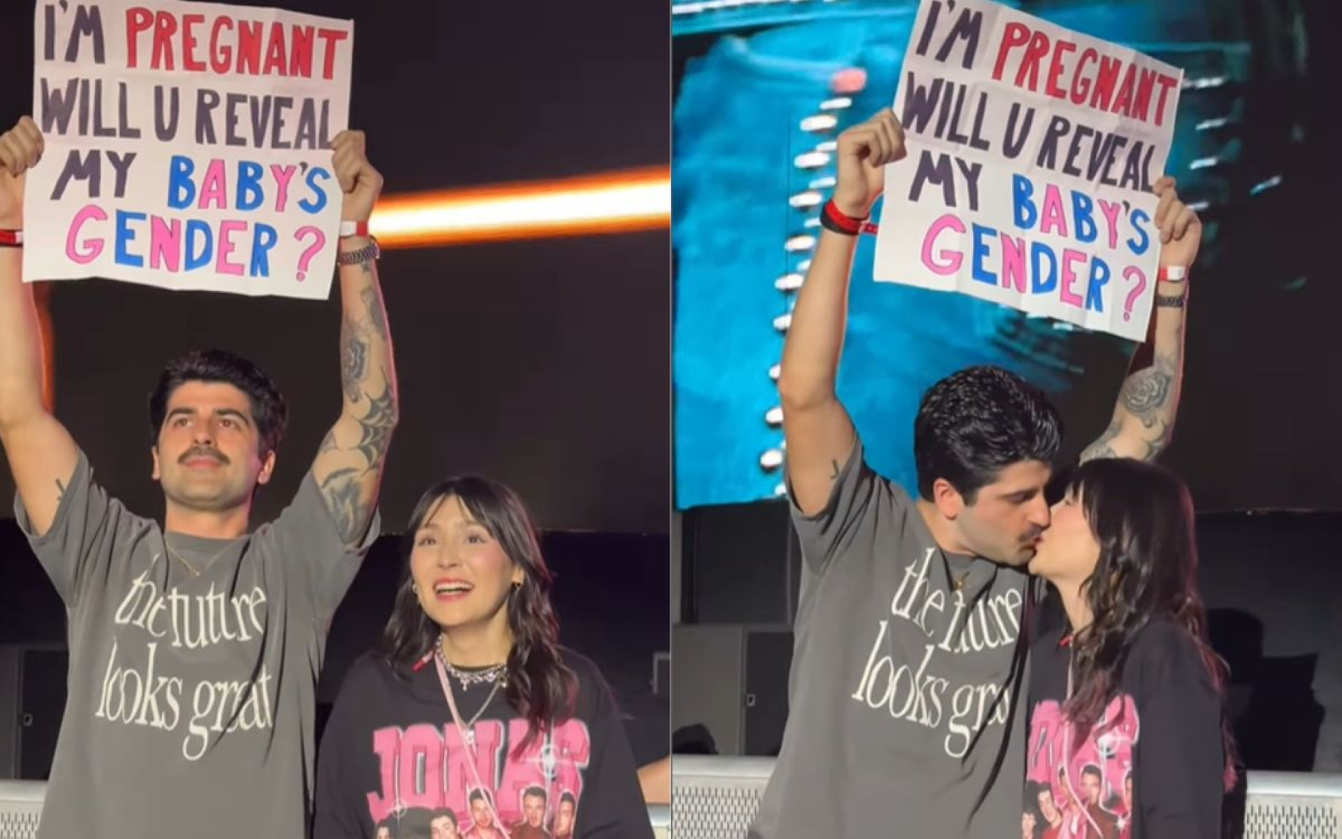 Jonas Brothers revelam sexo de bebê de casal brasileiro - Reprodução / Instagram