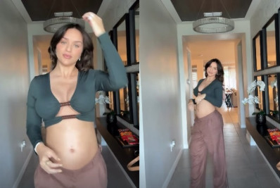 Rafa Kalimann posa de cropped e deixa barriga da gravidez à mostra