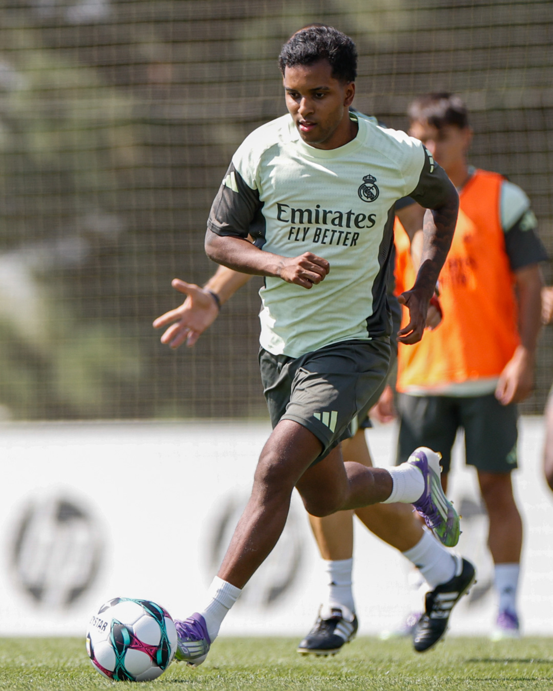 Rodrygo em treino do Real Madrid