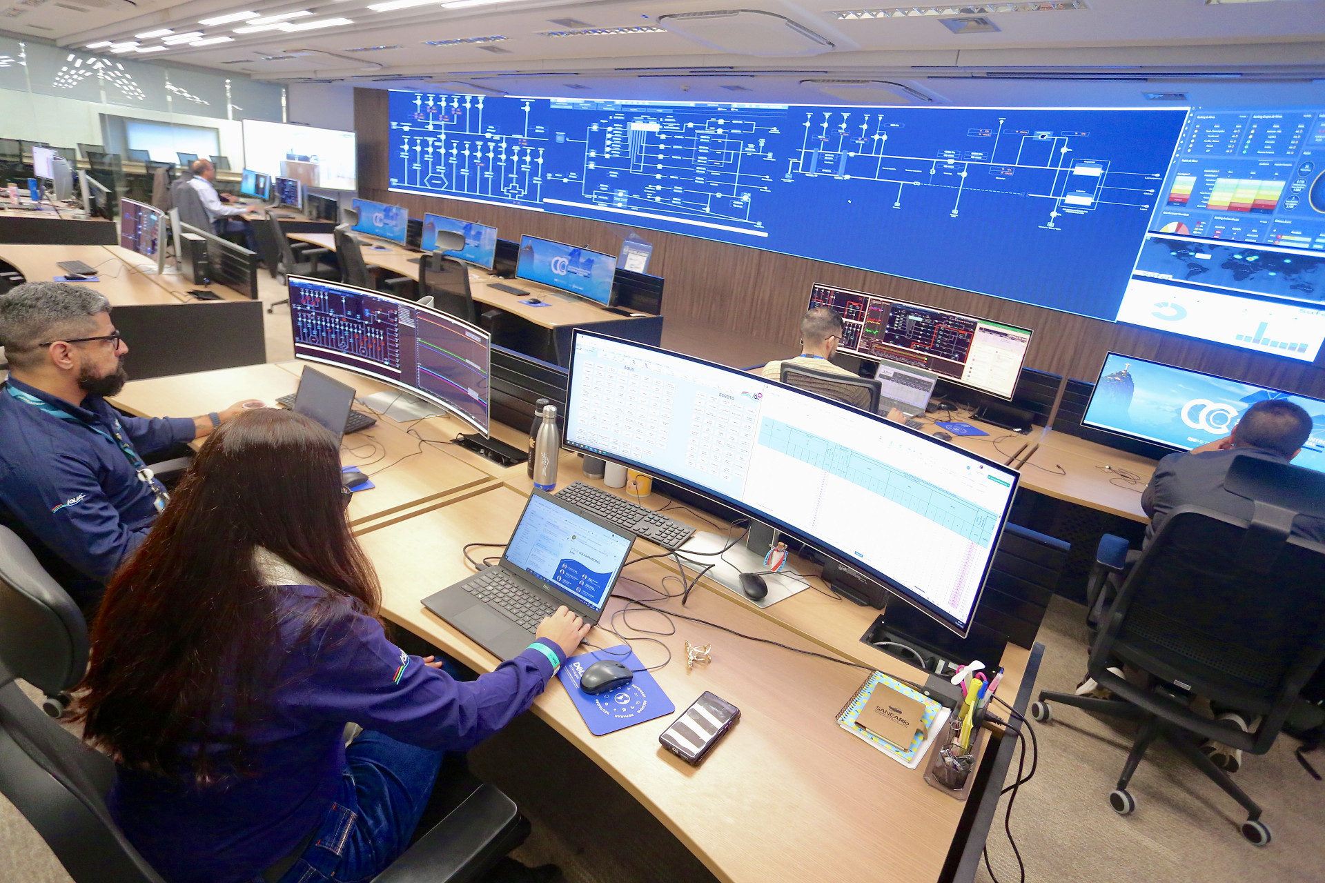 Centro de Controle Operacional vai reunir dados sobre a distribuição de água na Região Metropolitana do Rio - Divulgação / Eliane Carvalho