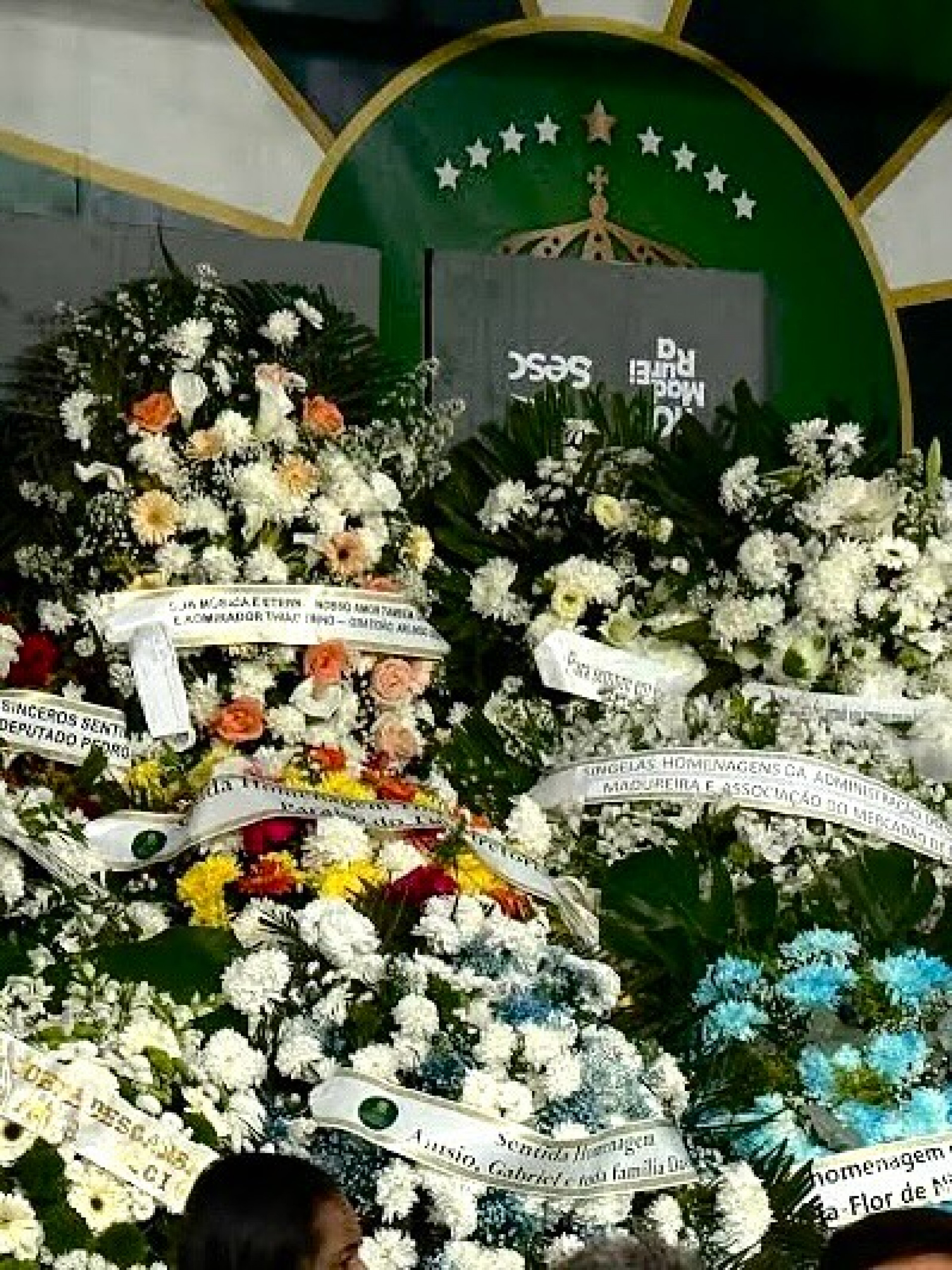 Fotos que a família de Arlindo Cruz divulgou do velório - Reprodução/Instagram