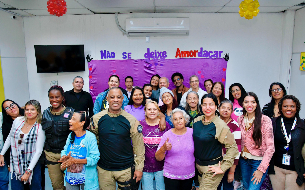 A palestra do Agosto Lilás contou com representantes de diversos setores


