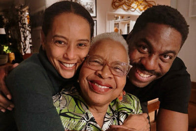 Taís Araújo e Lázaro Ramos recebem em casa viúva de Nelson Mandela