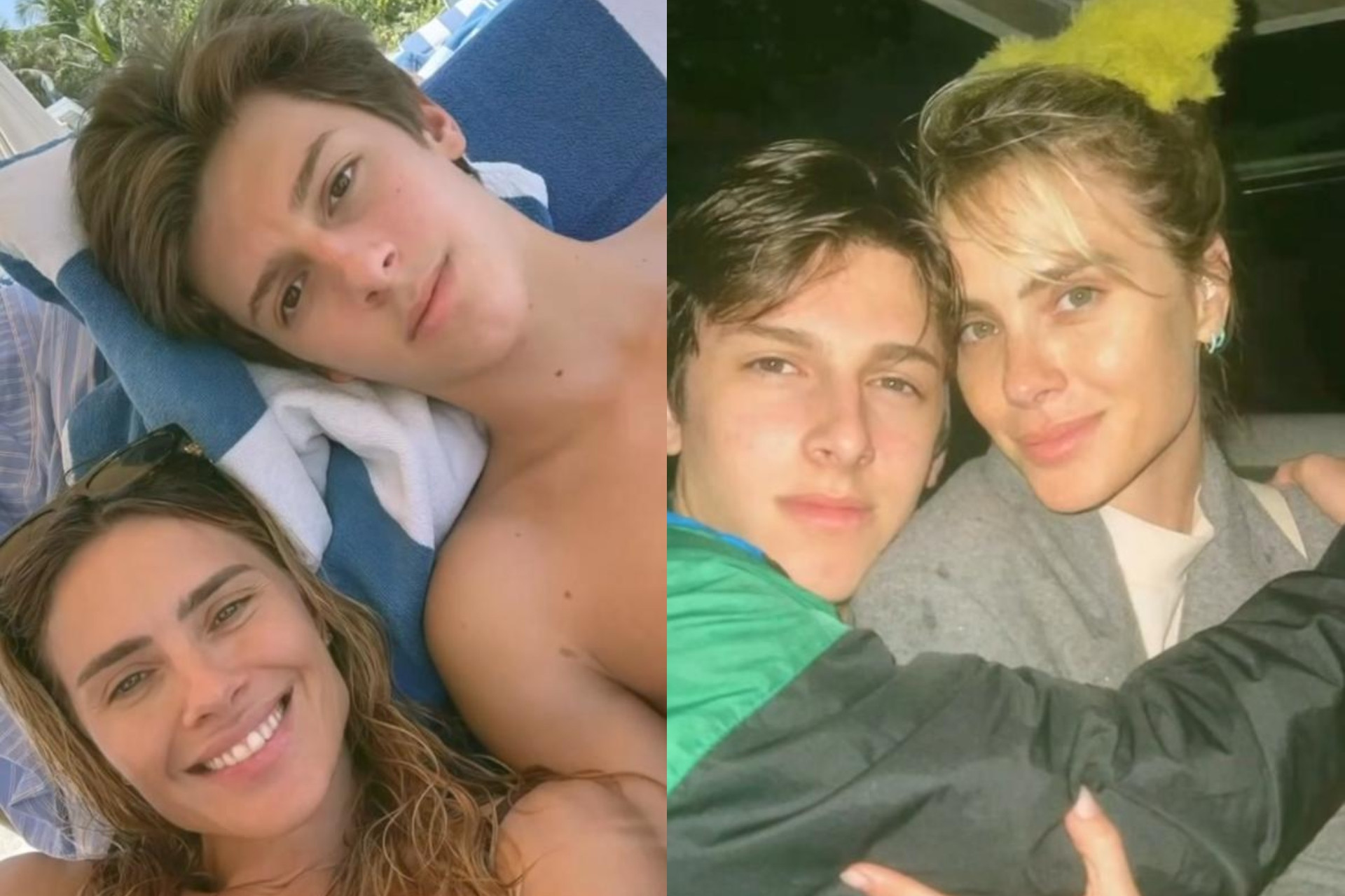 Carolina Dieckmmann e o filho caçula José - Reprodução / Instagram