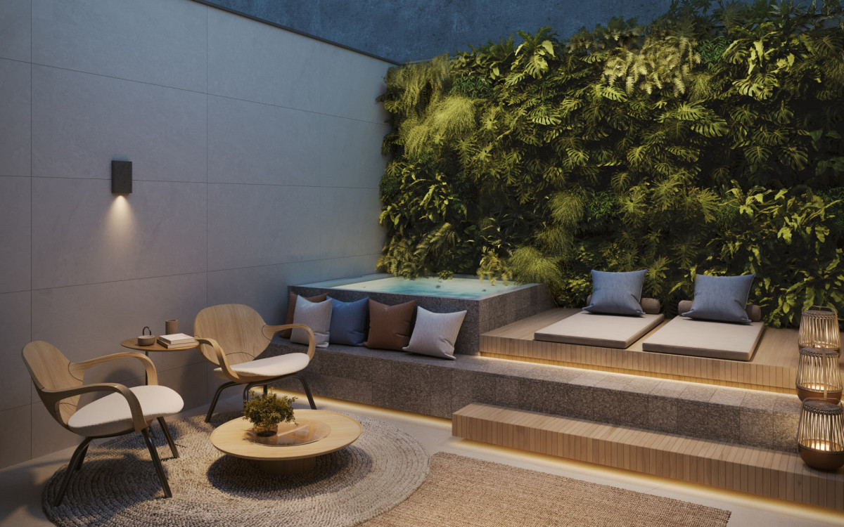 Terraço garden de empreendimento em Ipanema com 39 unidades