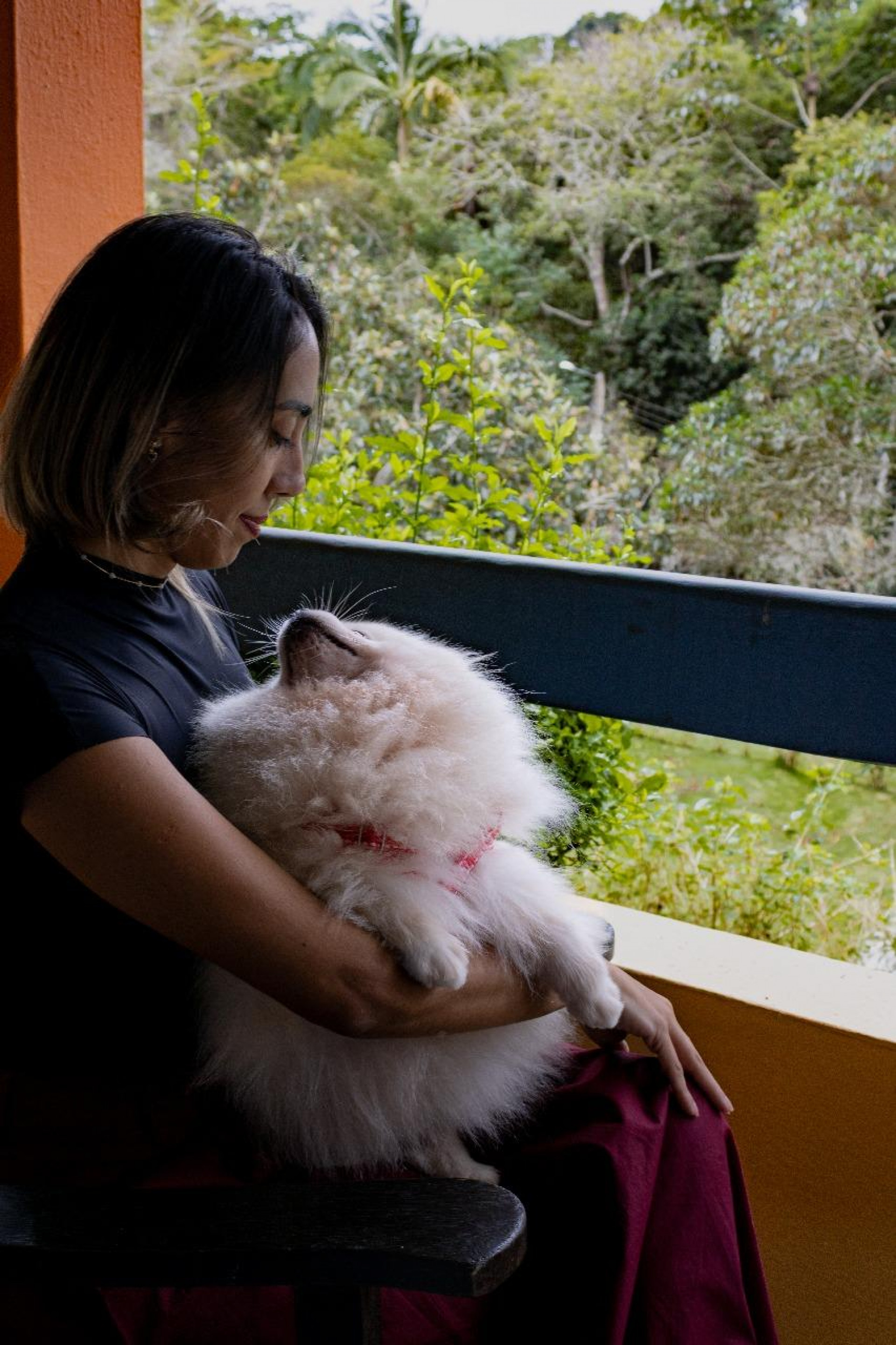Ezsa e sua tutora, Jeniffer, amaram a hospedagem no Matiz Igaratá