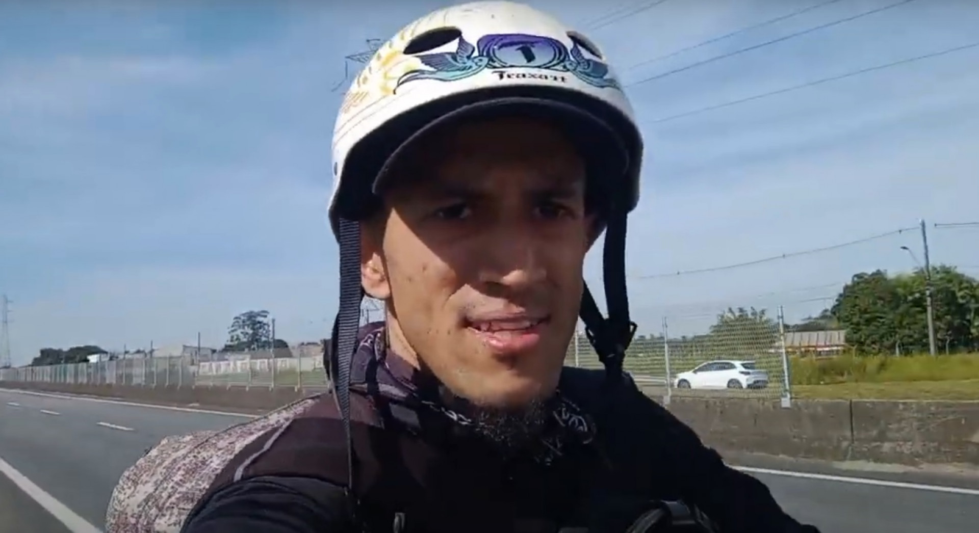 David começou a viagem no último dia 1º de agosto - Reprodução / YouTube