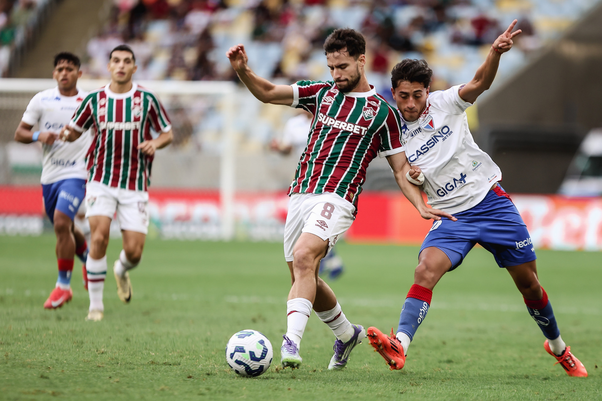 Rio de Janeiro, Brasil - 16/08/2025 - Maracanã -   
Fluminense enfrenta o Fortaleza esta noite no Maracanã pela 20ª rodada do Campeonato Brasileiro 2025.

FOTO: LUCAS MERÇON / FLUMINENSE F.C.
.
IMPORTANTE: Imagem destinada a uso institucional e divulgação, seu
uso comercial está vetado incondicionalmente por seu autor e o
Fluminense Football Club.É obrigatório mencionar o nome do autor ou
usar a imagem.
.
IMPORTANT: Image intended for institutional use and distribution.
Commercial use is prohibited unconditionally by its author and
Fluminense Football Club. It is mandatory to mention the name of the
author or use the image.
.
IMPORTANTE: Imágen para uso solamente institucional y distribuición. El
uso comercial es prohibido por su autor y por el Fluminense FootballClub. 
És mandatório mencionar el nombre del autor ao usar el imágen. - Lucas Merçon/Fluminense