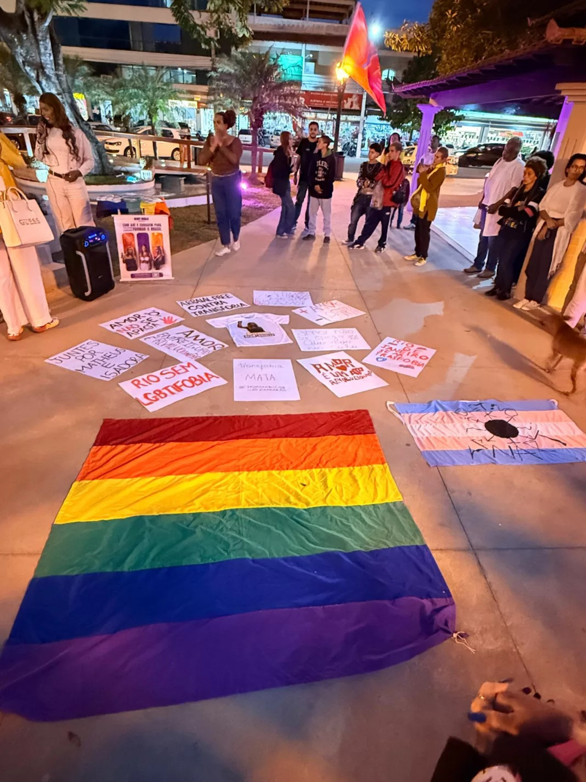 Ato contra LGBTfobia - Reprodução