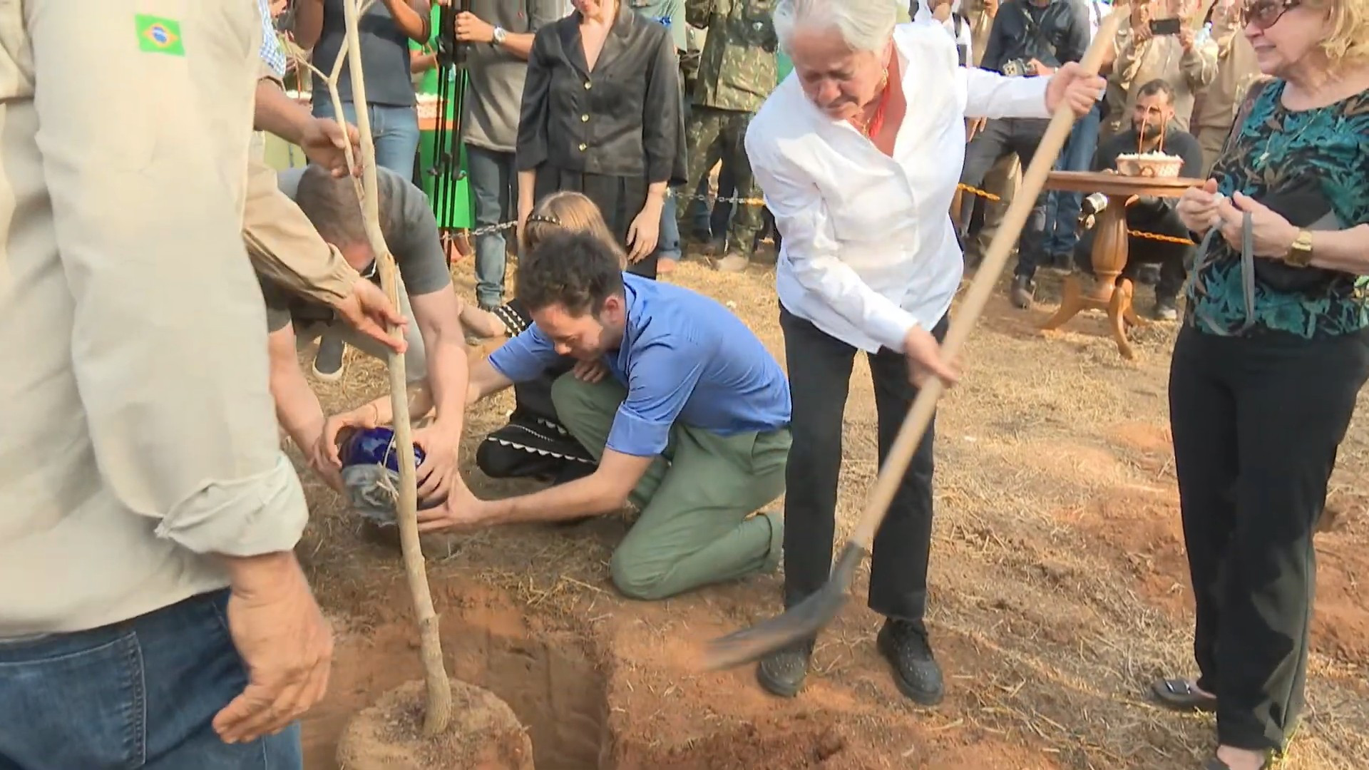 Cinzas de Sebastião Salgado são depositadas em árvore - Reprodução / YouTube