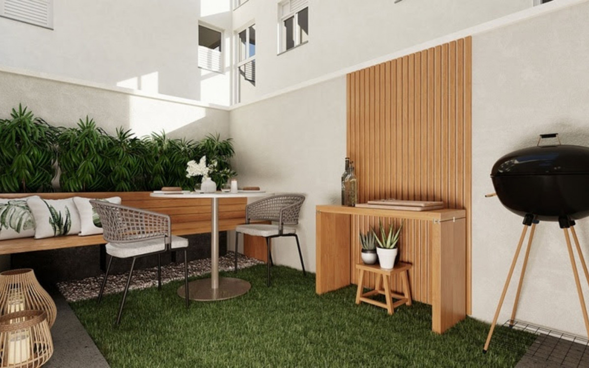 Giardino do condomínio Bosque das Amendoeiras, em São Gonçalo