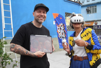 São Gonçalo homenageia Os Garotin em novo painel do projeto Cidade Ilustrada