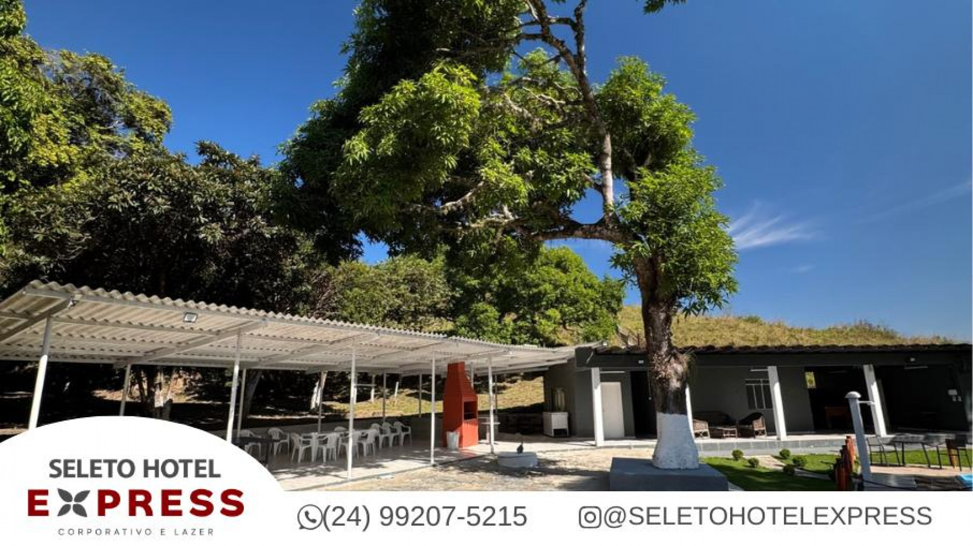  O Seleto Hotel Express, em Piraí, é o destino certo para quem busca descanso, diversão e contato real com a natureza - Seleto Hotel Express / Divulgação