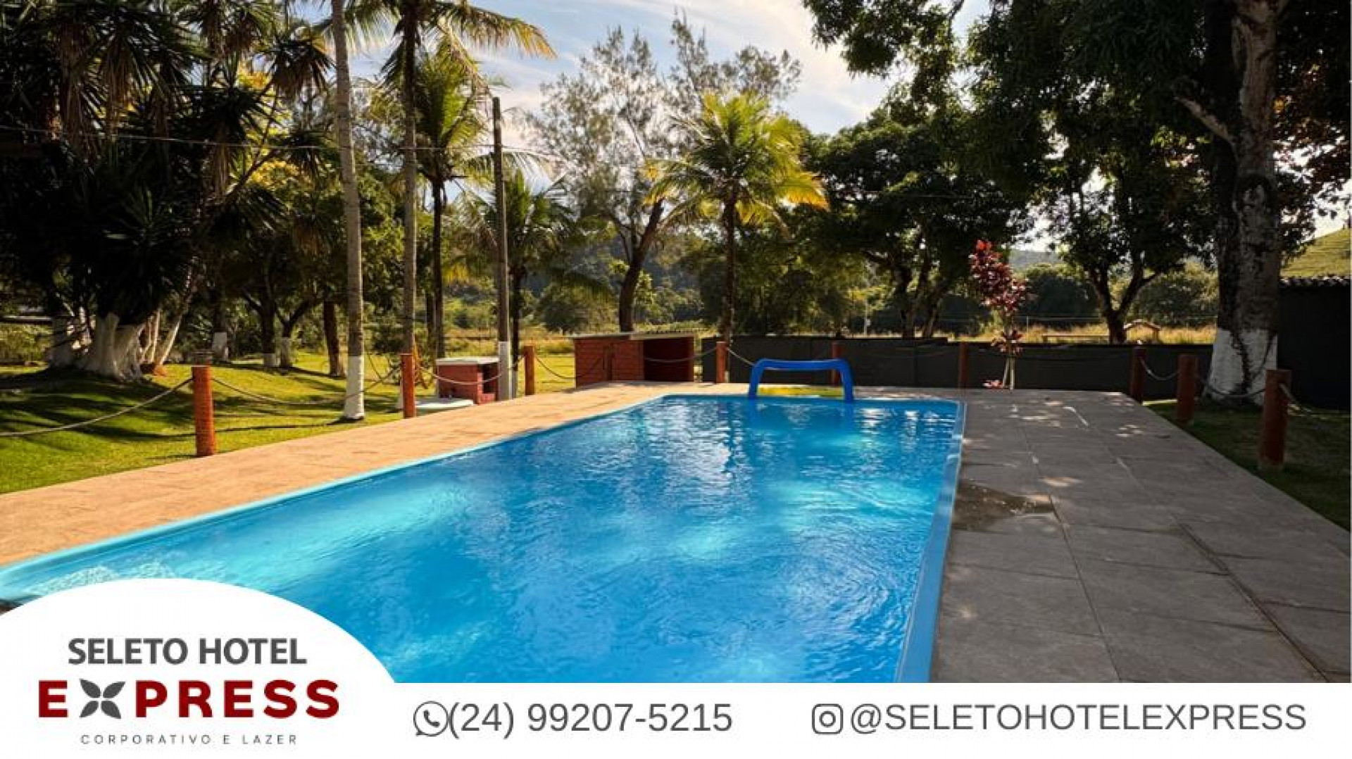  O Seleto Hotel Express, em Piraí, é o destino certo para quem busca descanso, diversão e contato real com a natureza - Seleto Hotel Express / Divulgação