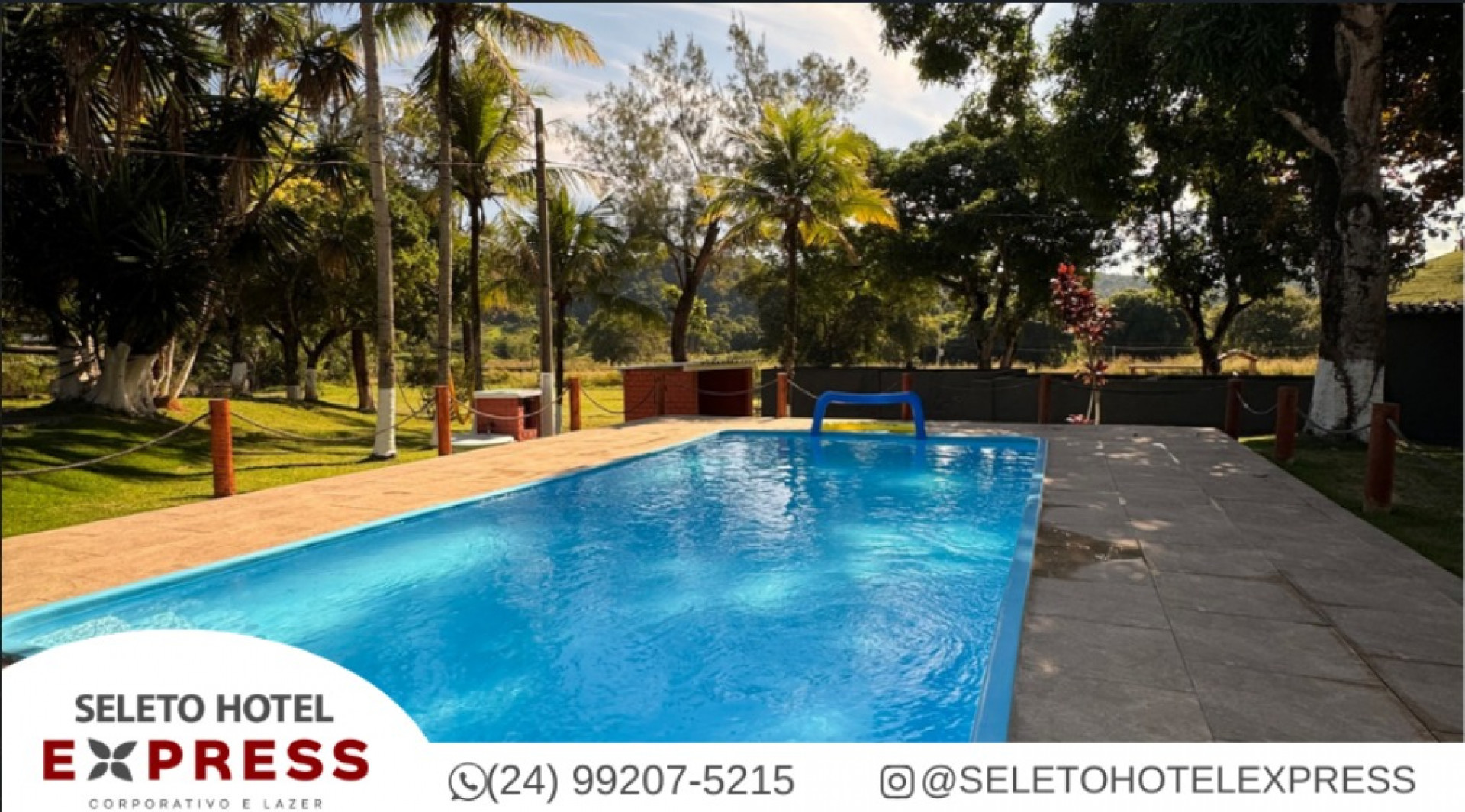  O Seleto Hotel Express, em Piraí, é o destino certo para quem busca descanso, diversão e contato real com a natureza - Seleto Hotel Express / Divulgação