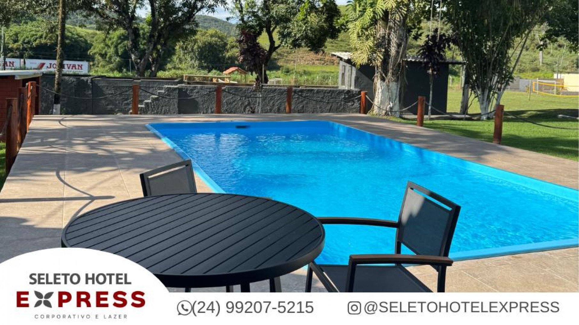  O Seleto Hotel Express, em Piraí, é o destino certo para quem busca descanso, diversão e contato real com a natureza - Seleto Hotel Express / Divulgação