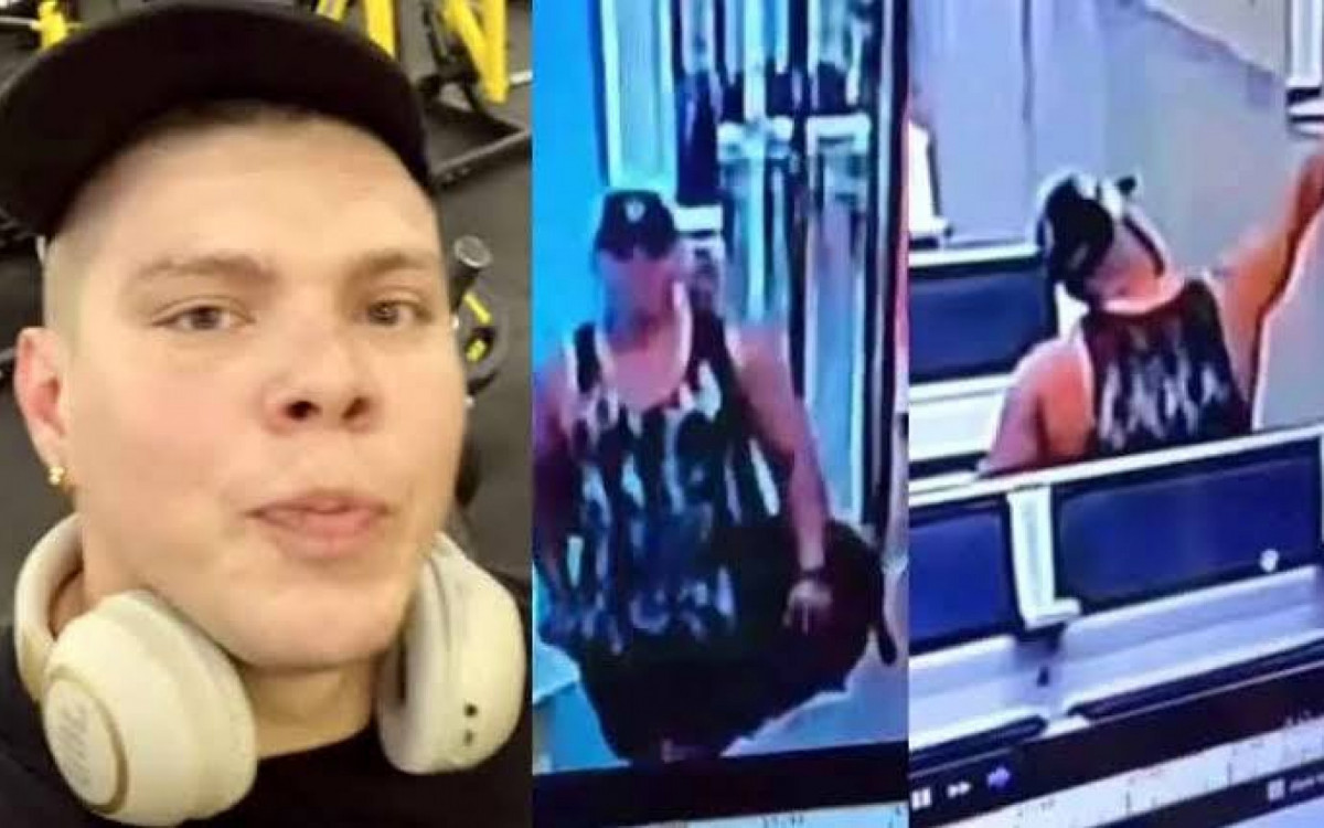 Carlos Eduardo foi identificado pela Polícia por meio das câmeras do aeroporto - Reprodução/redes sociais