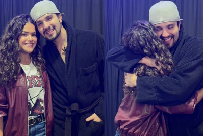 Maisa mostra encontro com Luan Santana e elogia show do ídolo